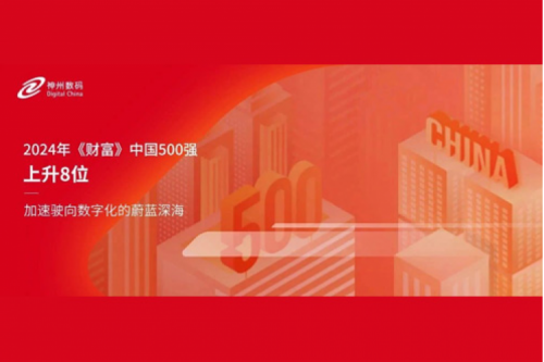 上升8位，710公海官网数码连续八年跻身财富中国500强